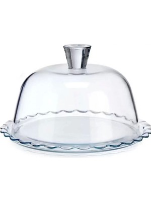 Çok Renkli Kek Servis Fanusu 24X18 Cm, Şık ve Kullanışlı, Hızlı Teslimat