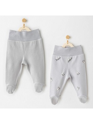 Andywawa AC26034 Keep Smiling 2'li Pantolon Grey