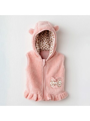 Andywawa AC26234 Little Leopard Yelek Pink