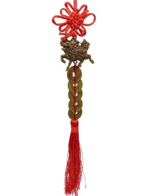 Özel Üretim Şans Bereket Sağlık Uğur Getiren Hediyelik Anahtarlık Pozitif Enerji Yayan Feng Shui Temalı Dekoratif Metal Aksesuar