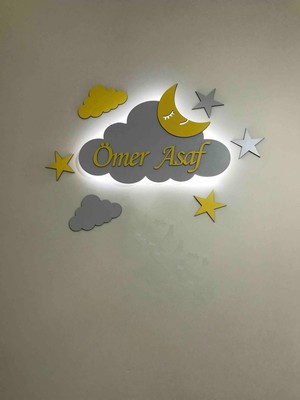 Çocuk Odası Renkli Dekoratif Gece Lambası, Sıcak ve Yumuşak Işıklandırma