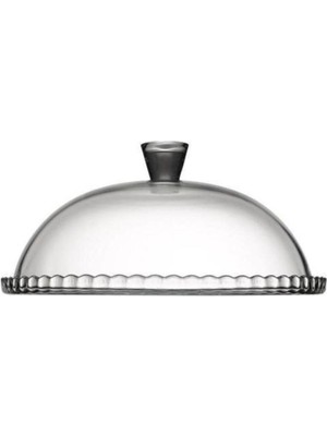 Beyaz Kapaklı Cam Fanus Kek Fanusu, Şık ve Kullanışlı Mutfak Aksesuarı