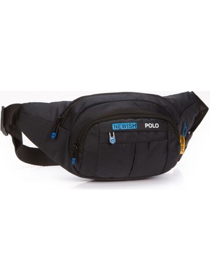 Suya Dayanıklı, Hafif, Unisex Çapraz Askılı Çanta, Siyah, Çok Fonksiyonlu