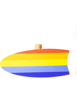 Yeşil ve Sarı Renklerde Doğal Ahşap Denge Tahtası, 3 Kg, Sağlıklı Kullanım Için Ideal