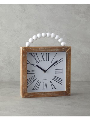 Yeşil Ahşap Masa Saati, Doğal ve Şık Tasarım