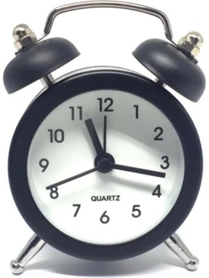 Beyaz Mini Masaüstü Analog Dekoratif Saat, Şık ve Işlevsel Tasarım