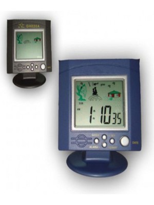 Beyaz Dijital Masa Saati, Termometre ve Alarm Özellikli, Şık ve Kullanışlı Tasarım