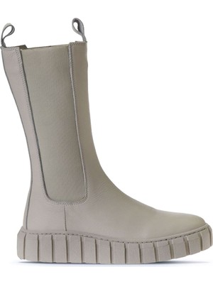 Bueno Shoes Bej Deri Kadın Spor Çizme 01WT3410 01WT3410