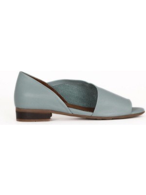 Bueno Shoes Turkuaz Deri Kadın Topuklu Sandalet 01WN5112 01WN5112