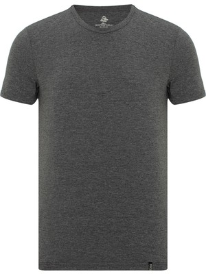 Routefield Tim Erkek Gri Tişört