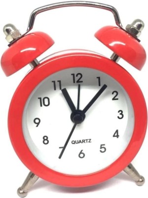 Beyaz Mini Masaüstü Analog Dekoratif Saat, Şık ve Kullanışlı Tasarım