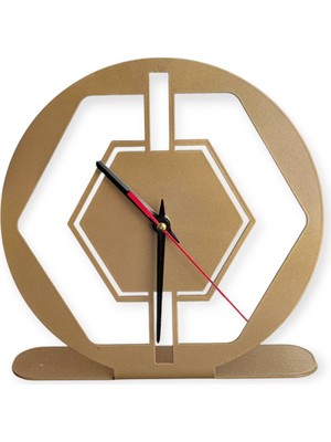 Turuncu Masa Saati, Şık ve Modern Tasarım, Ev ve Ofis Için Ideal Seçim