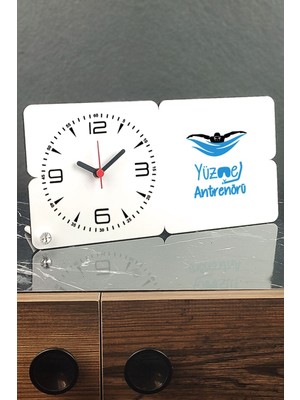 Ahşap Yüzme Antrenörü Masası Saati, Şık ve Kullanışlı Tasarım