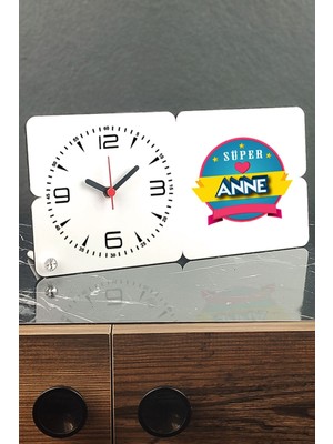 Ahşap Masa Saati, Şık ve Doğal Tasarım, Hediye Fırsatı