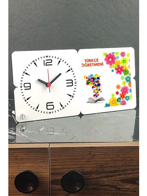 Şık Ahşap Masa Saati, Zarif Tasarım, Öğretmen Için Özel Hediye