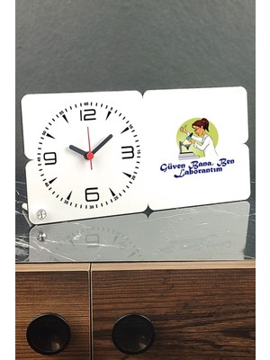 El Yapımı Ahşap Masa Saati, Şık ve Doğal Tasarım, Göz Alıcı Dekoratif Aksesuar