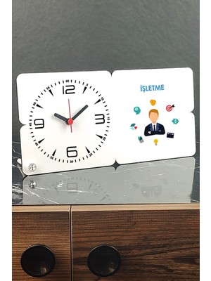 Rustik Ahşap Masa Saati, Şık ve Doğal Tasarım, Ev ve Ofis Dekoru Için Ideal