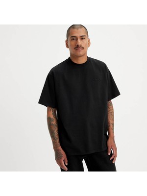 Levi's Erkek Logo Işlemeli 100% Pamuk Siyah T-Shirt - A0637-0001