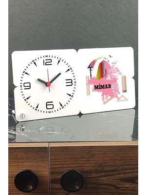 Şık Ahşap Masa Saati, Zarif ve Fonksiyonel Tasarım, Dekoratif Saat