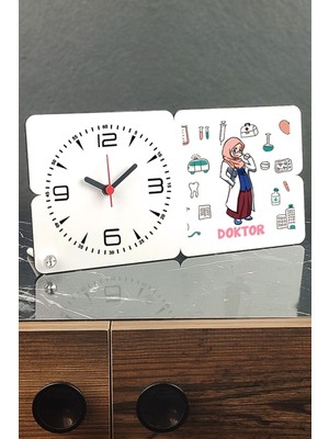 Şık Ahşap Masa Saati, Zarif ve Kullanışlı Dekoratif Saat