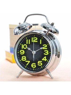 Fosforlu Nostaljik Masa Saati, Ev ve Ofis Dekoru, Işıklı Rakamlar