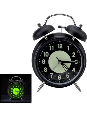 Fosforlu ve Işıklı Nostaljik Masa Saati, Ev ve Ofis Için Şık Aksesuar