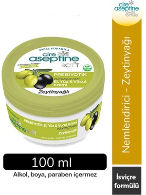 Royaleks Cire Aseptine Soft Zeytinyağlı Nemlendirici Pürüzsüzleştirici Prebiyotikli Krem 100 ml