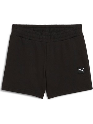 Puma Kadın Ess Elevated Mid-Rise 5" Şort Siyah Renkli Rahat Kullanım