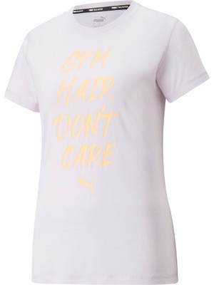 Puma Performance Empowerment Slogan (Eversculpt Connection) Kadın Lila Antrenman T-Shirt - 521630-17