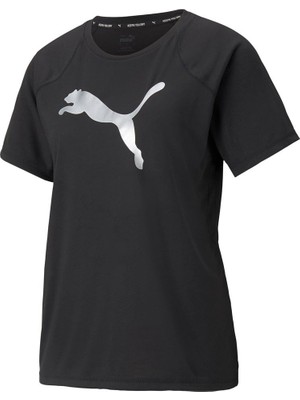 Puma Evostripe Tee Kadın Siyah T-Shirt - 58914301