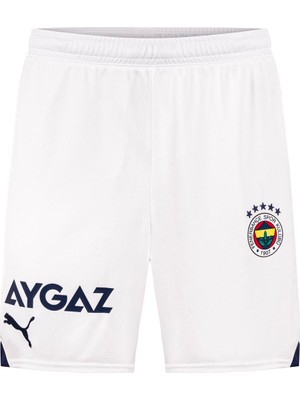 Puma Fenerbahçe 2023/2024 Beyaz Eşofman Şort Erkekler İçin Şık ve Rahat Tasarım