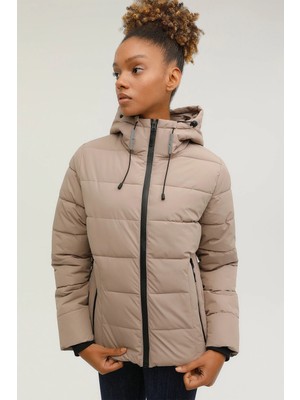 Lumberjack W-SN31 Apreski Coat 2pr Kadın Günlük Mont 101165657 Krem