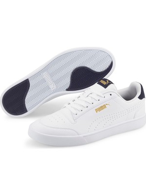 Puma Shuffle Perf 380150 06 Erkek Beyaz-Altın-Laci Spor Ayakkabı