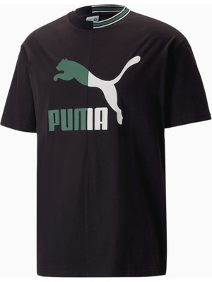Puma Classics Archive Remaster Erkek Tişört Siyah 53829601