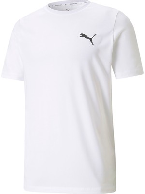 Puma ACTIVE SMALL LOGO TEE Beyaz Erkek Kısa Kol T-Shirt