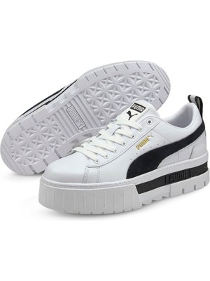 Puma Mayze Lth Wn S Kadın Günlük Ayakkabı 38198301 Beyaz