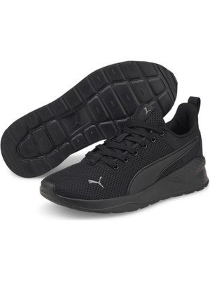 Puma Anzarun Lite Jr Siyah Spor Ayakkabı Erkek Çocuklar İçin Konforlu Tasarım ve Nefes Alabilir Yapı