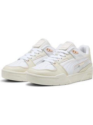 Puma Kadın Puma White-Alpine Snow-Rosebay Puma Slipstream Bball Beyaz Kadın Günlük Spor Ayakkabı