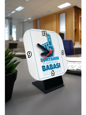 Beyaz Kare Masa Saati, Şık ve Zarif Hediye Seçeneği