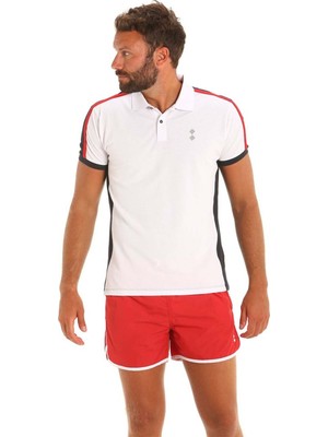 Slam Polo Erkek Beyaz Polo Tişört