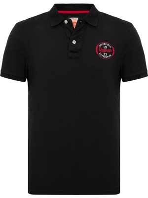 Routefield Power Erkek Siyah Polo Tişört