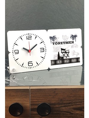 Şık Ahşap Masa Saati, Zarif ve Doğal Dekorasyon Unsuru