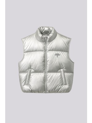 Bg Store Kız Çocuk Gümüş Yelek
