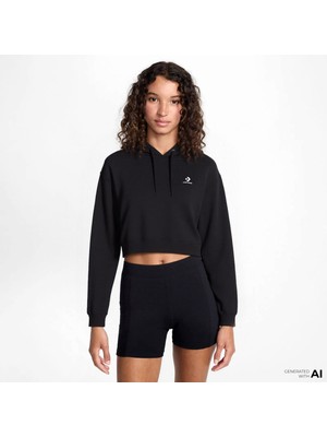 Converse Classic Kadın Siyah HOODIE.001
