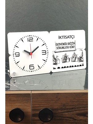 Şık Ahşap Masa Saati, Zarif ve Kullanışlı Ev Dekorasyonu Parçası