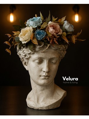 Velura Home & Living Arya Saksı & Biblo & Heykel & Büst & Figür