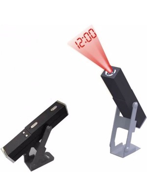 Siyah Projeksiyon Masa Saati, Şık ve Kullanışlı Tasarım