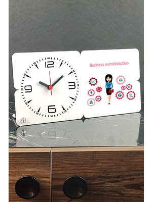 Şık Ahşap Masa Saati, Ofis ve Ev Dekoruna Zarif Dokunuş