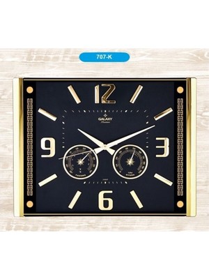 Şık Siyah Duvar Saati, Modern ve Zarif Tasarım ile Evinize Şıklık Katar