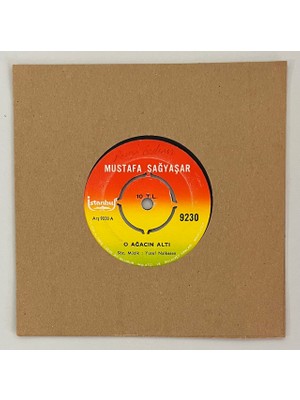 Mustafa Sağyaşar O Ağacın Altı - Bu Yara Başka Yara 45 Lik Plak (Orijinal Dönem Baskı Plak)